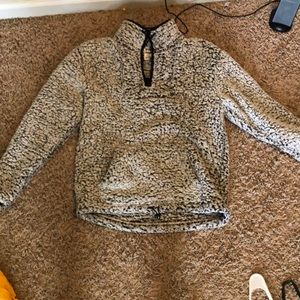 sherpa quarter zip jacket